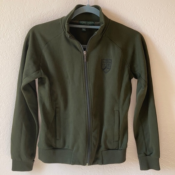 Ralph Lauren Lauren Active Green Zip Up Jacket - Picture 3 of 10